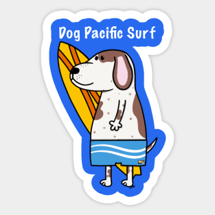 Surf Dog Sticker